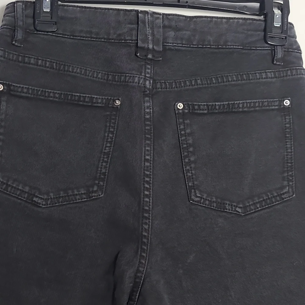 BA&SH NWT Brune Bermuda Blackstone Lady Long Shorts Demin Cotton Black Size 2